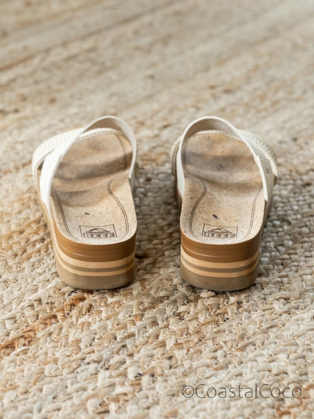 Reef Women's Cushion Vista Hi Sandal Size 9 Slide Summer Resortwear Coastal Boho - Picture 5 of 11